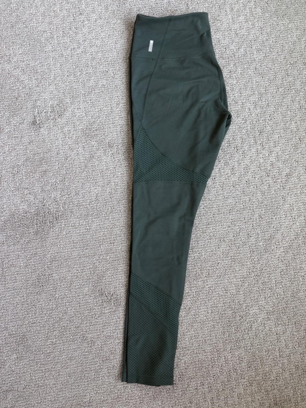 Women’s Zella High-Waist Perforated Leggings - Dark Green